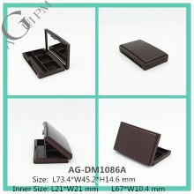 Elegant Plastic Rectangular Eye Shadow Case With Mirror AG-DM1086A, AGPM Cosmetic Packaging , Custom colors/Logo